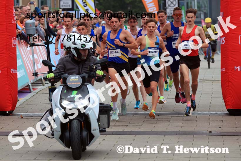Mens 2024 UK Athletics 5k Road Champs., Newcastle/Gateshead Quayside.  Photo: David T. Hewitson/Sports for All Pics